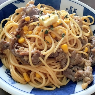 ペッパーランチ風☆焼肉パスタ